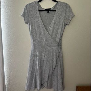 Gray midi dress